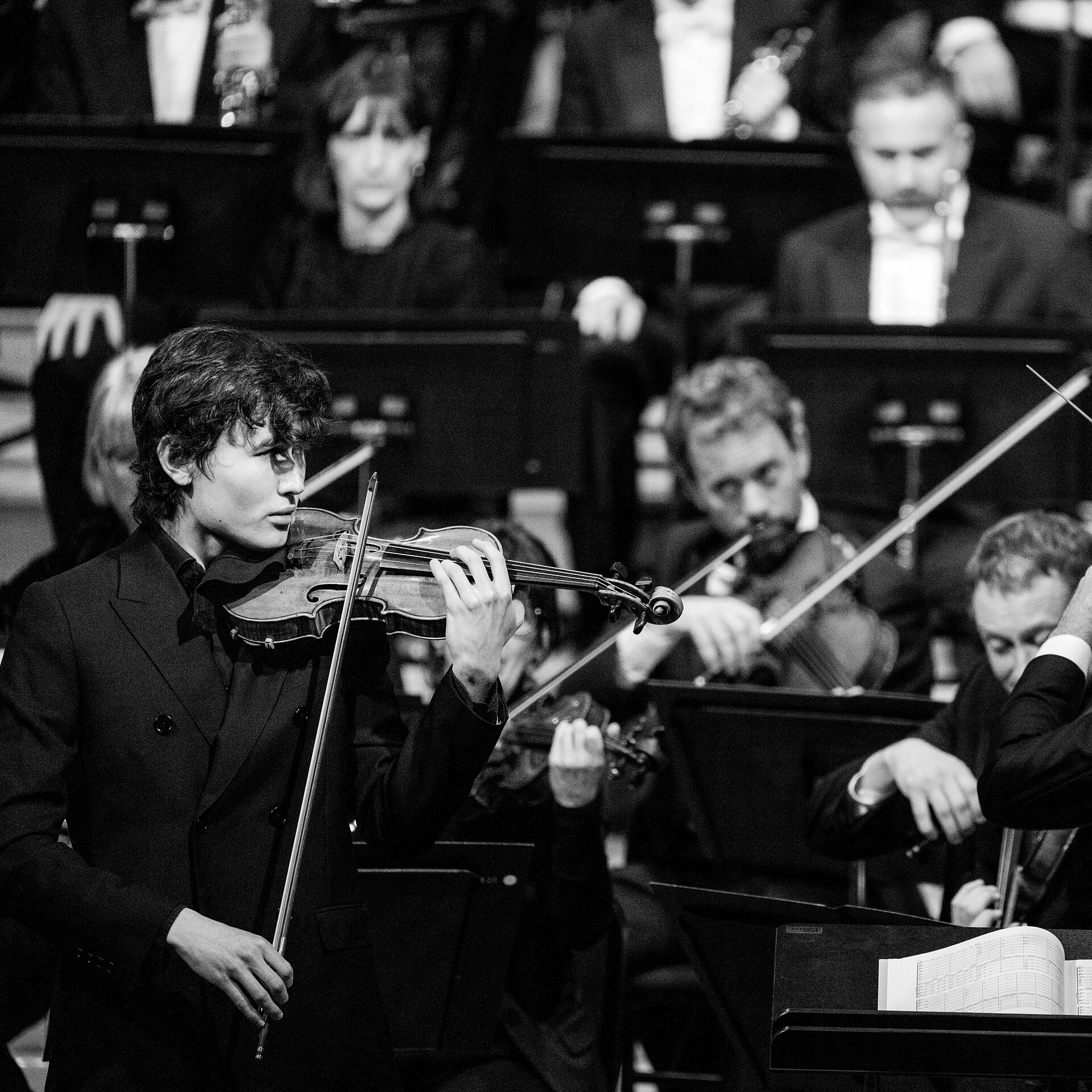 Kammerorchester Lausanne bei ihrer Aufführung in der Kirche von Saanen